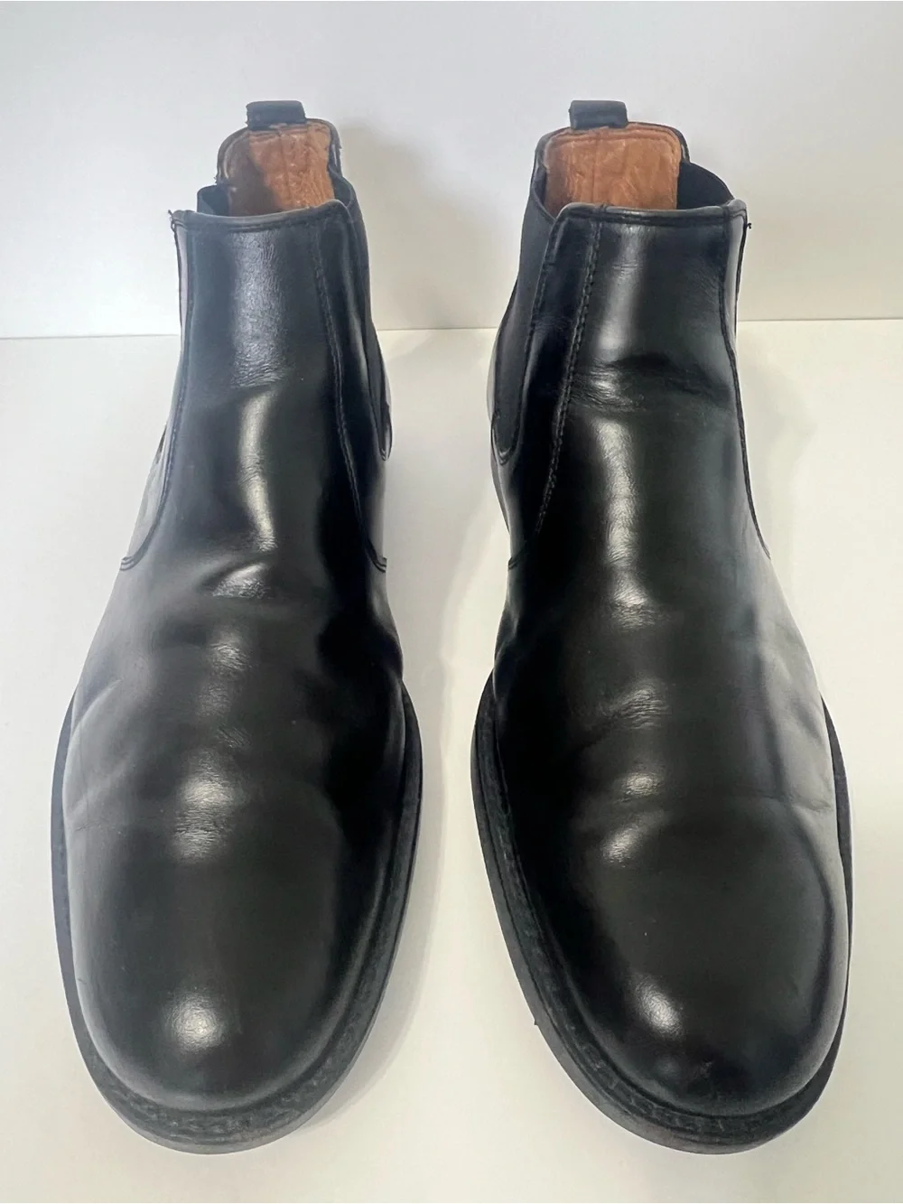 Johnston & Murphy Men’s Black Leather Chelsea Ankle Boots Contemporary Size 10
